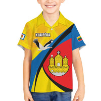 Lithuania Klaipeda Country Family Matching Summer Maxi Dress and Hawaiian Shirt Klaipedos Apskritis Coat of Arms - Wonder Print Shop