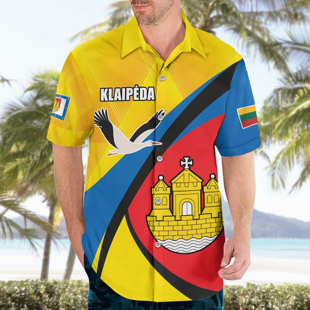 Lithuania Klaipeda Country Hawaiian Shirt Klaipedos Apskritis Coat of Arms - Wonder Print Shop