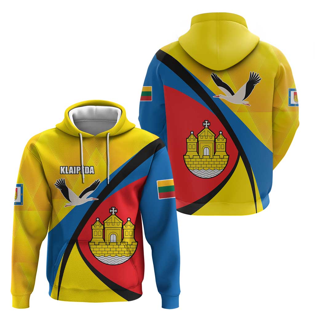 Lithuania Klaipeda Country Hoodie Klaipedos Apskritis Coat of Arms - Wonder Print Shop