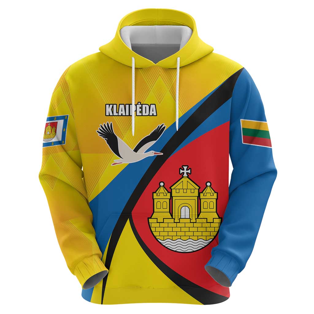 Lithuania Klaipeda Country Hoodie Klaipedos Apskritis Coat of Arms - Wonder Print Shop