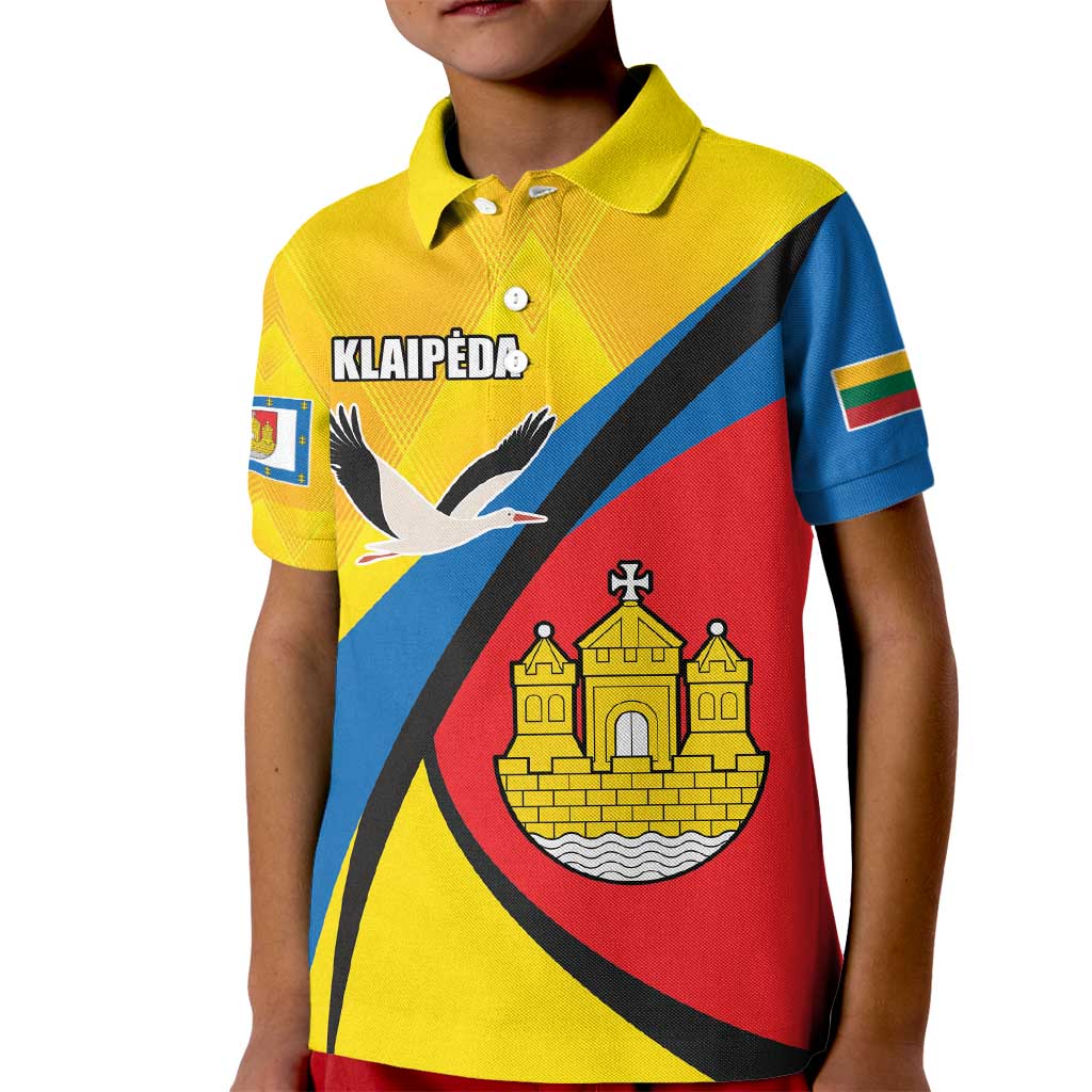 Lithuania Klaipeda Country Kid Polo Shirt Klaipedos Apskritis Coat of Arms - Wonder Print Shop