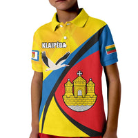 Lithuania Klaipeda Country Kid Polo Shirt Klaipedos Apskritis Coat of Arms - Wonder Print Shop