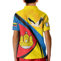 Lithuania Klaipeda Country Kid Polo Shirt Klaipedos Apskritis Coat of Arms - Wonder Print Shop