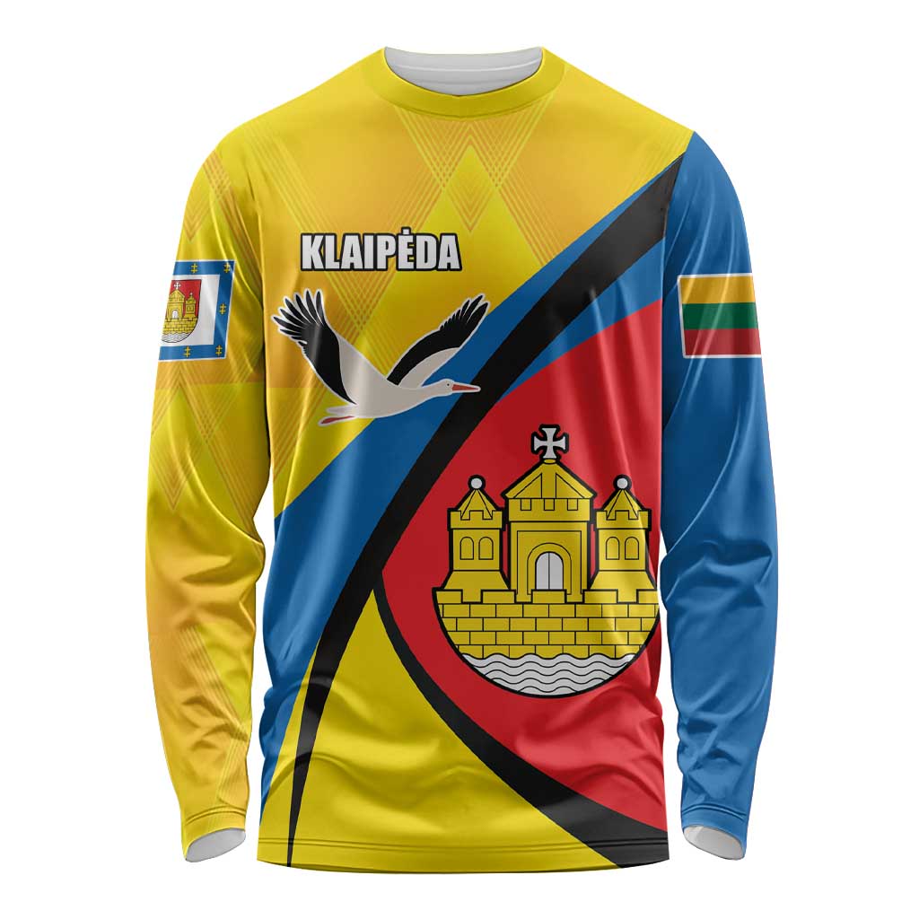 Lithuania Klaipeda Country Long Sleeve Shirt Klaipedos Apskritis Coat of Arms - Wonder Print Shop