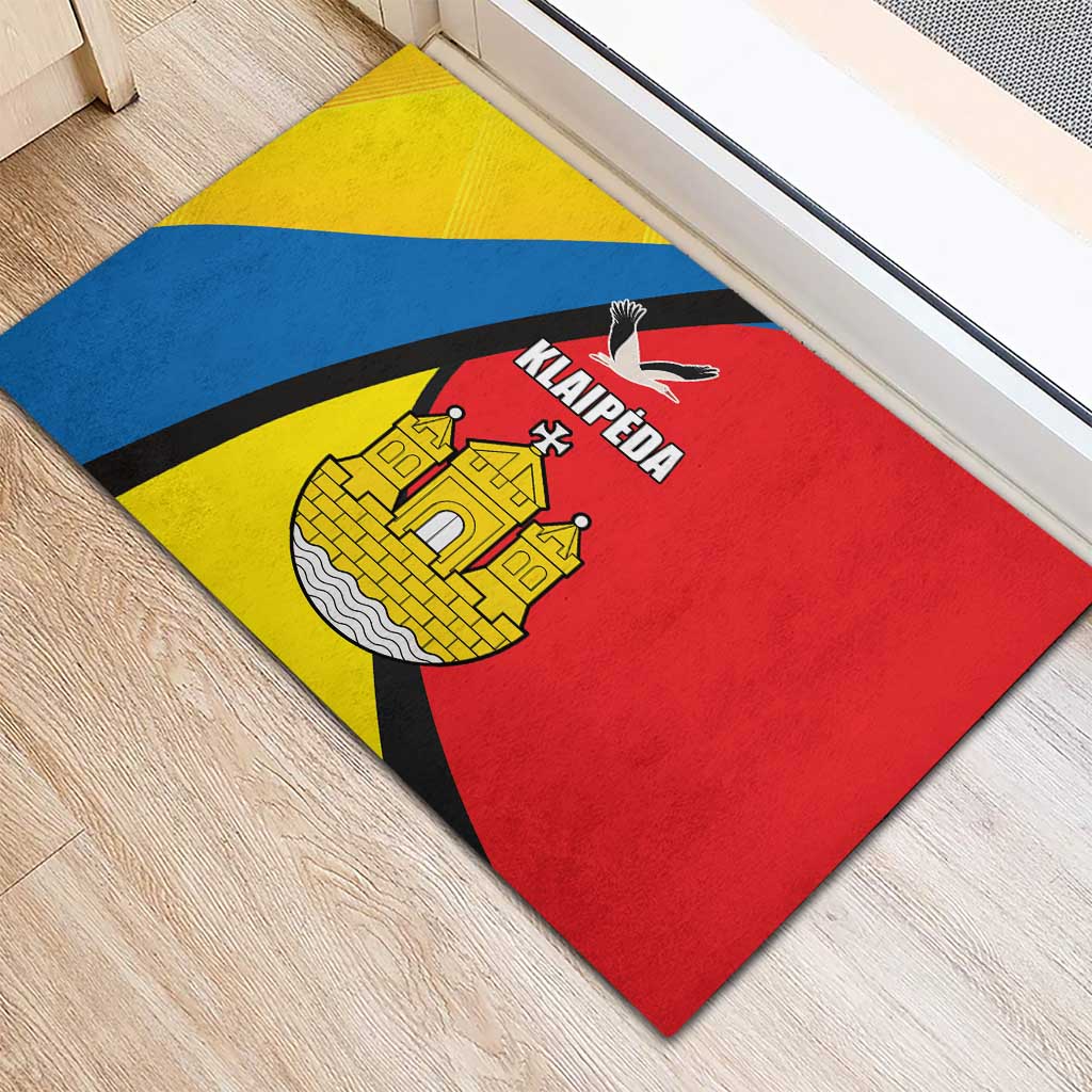 Lithuania Klaipeda Country Rubber Doormat Klaipedos Apskritis Coat of Arms LT17 - Wonder Print Shop