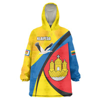 Lithuania Klaipeda Country Wearable Blanket Hoodie Klaipedos Apskritis Coat of Arms - Wonder Print Shop