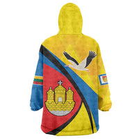 Lithuania Klaipeda Country Wearable Blanket Hoodie Klaipedos Apskritis Coat of Arms - Wonder Print Shop