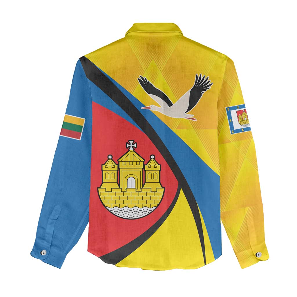 Lithuania Klaipeda Country Women Casual Shirt Klaipedos Apskritis Coat of Arms - Wonder Print Shop