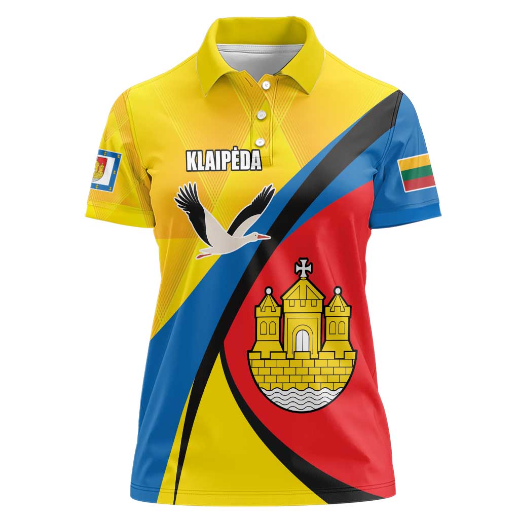 Lithuania Klaipeda Country Women Polo Shirt Klaipedos Apskritis Coat of Arms - Wonder Print Shop