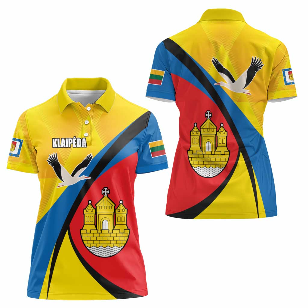 Lithuania Klaipeda Country Women Polo Shirt Klaipedos Apskritis Coat of Arms - Wonder Print Shop