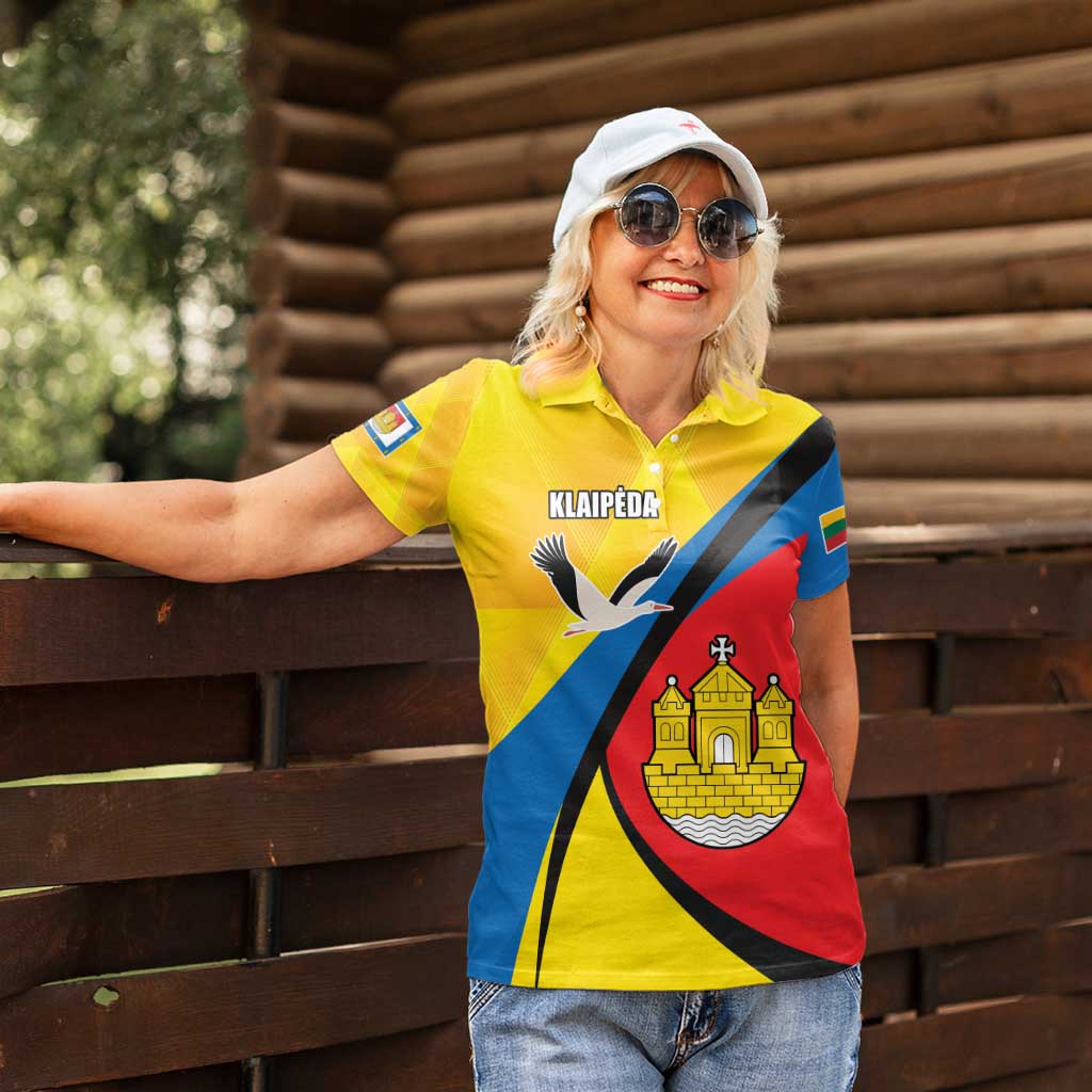 Lithuania Klaipeda Country Women Polo Shirt Klaipedos Apskritis Coat of Arms - Wonder Print Shop