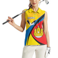 Lithuania Klaipeda Country Women Sleeveless Polo Shirt Klaipedos Apskritis Coat of Arms - Wonder Print Shop