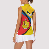 Lithuania Klaipeda Country Women Sleeveless Polo Shirt Klaipedos Apskritis Coat of Arms - Wonder Print Shop