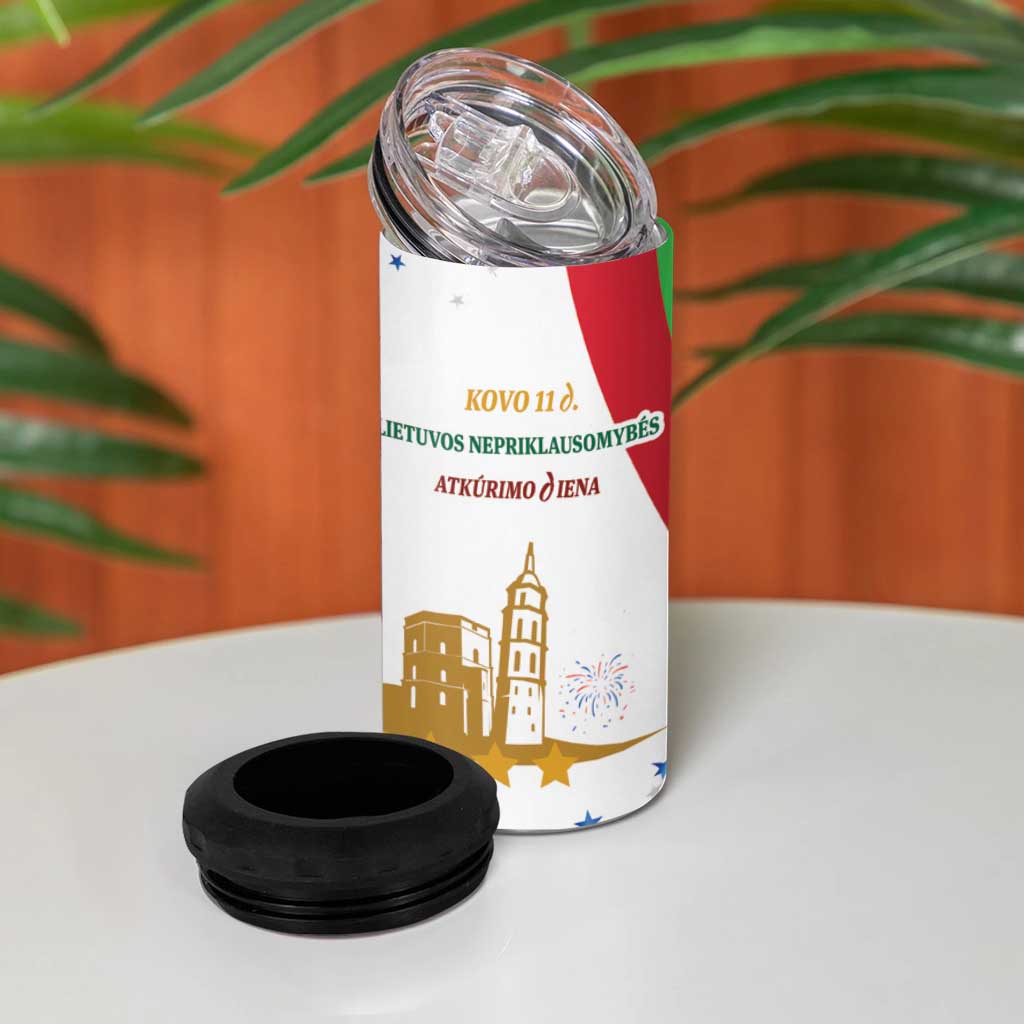 Lithuania Restoration of Independence Day 4 in 1 Can Cooler Tumbler 11th March 1990