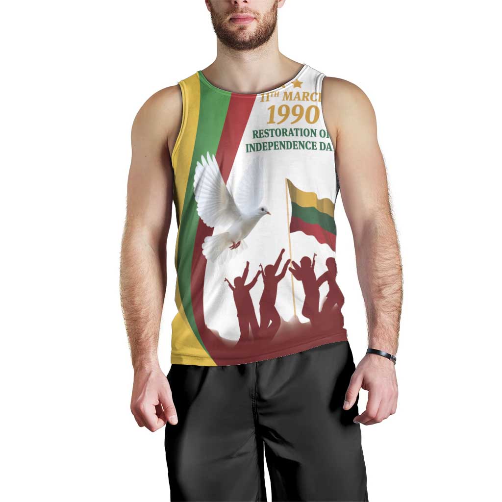 Lithuania Restoration of Independence Day Men Tank Top 11th March 1990