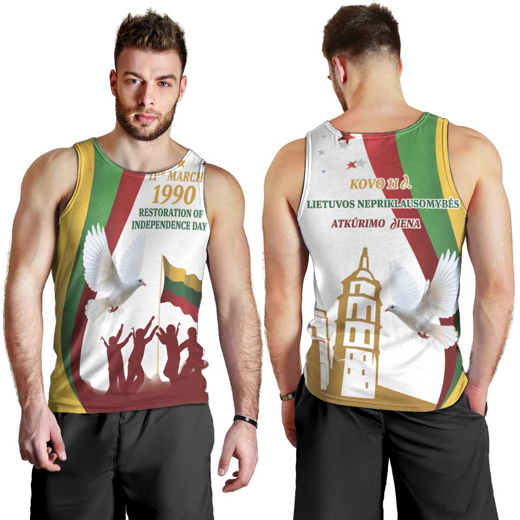 Lithuania Restoration of Independence Day Men Tank Top 11th March 1990
