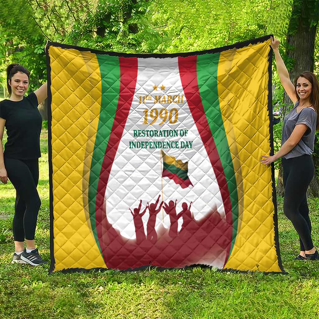 Lithuania Restoration of Independence Day Quilt 11th March 1990 LT17 - Wonder Print Shop