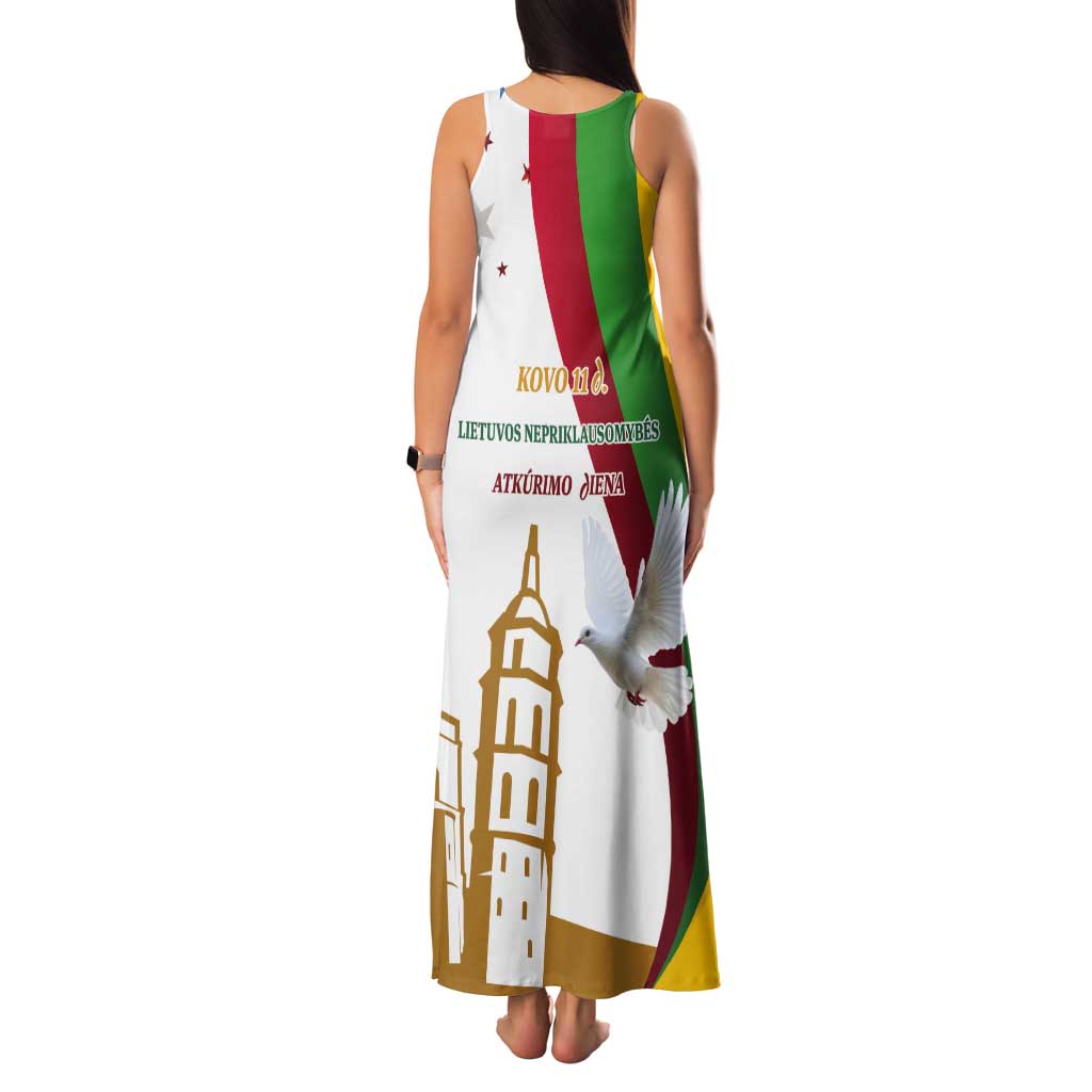 Lithuania Restoration of Independence Day Tank Maxi Dress 11th March 1990 LT17 - Wonder Print Shop