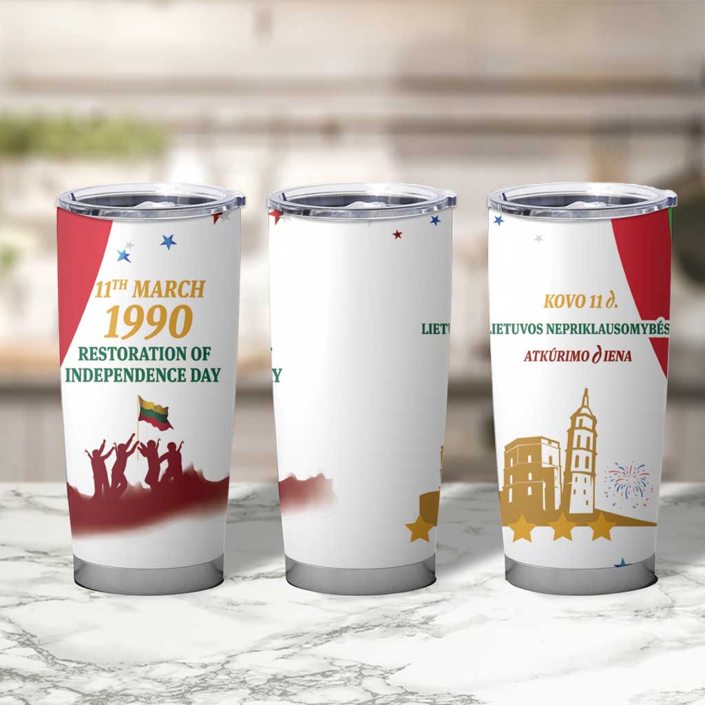 Lithuania Restoration of Independence Day Tumbler Cup 11th March 1990 LT17 - Wonder Print Shop