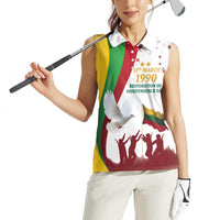 Lithuania Restoration of Independence Day Women Sleeveless Polo Shirt 11th March 1990 LT17 - Wonder Print Shop