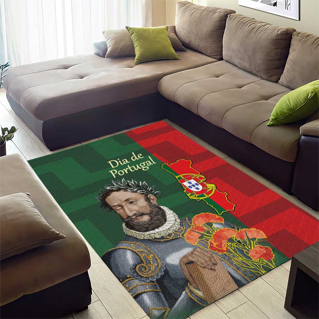 Portugal Day 10th June Area Rug Luis de Camoes Dia da Portugal