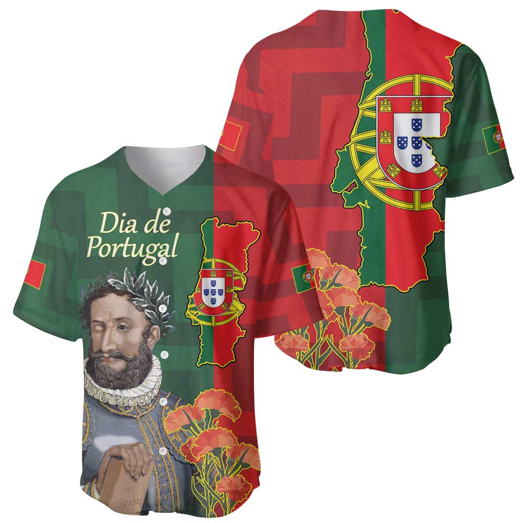 Portugal Day 10th June Baseball Jersey Luis de Camoes Dia da Portugal