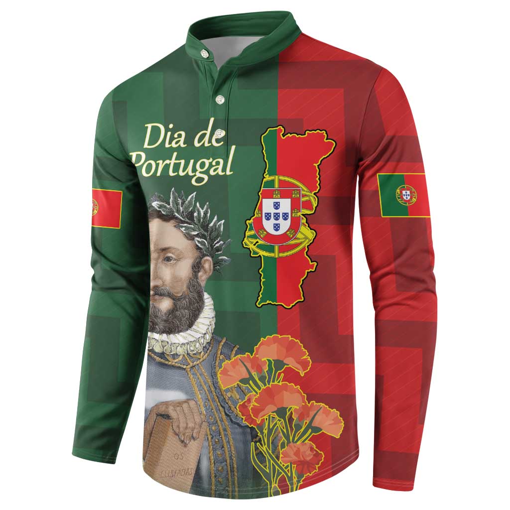 Portugal Day 10th June Button Sweatshirt Luis de Camoes Dia da Portugal