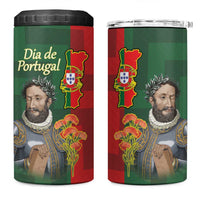 Portugal Day 10th June 4 in 1 Can Cooler Tumbler Luis de Camoes Dia da Portugal