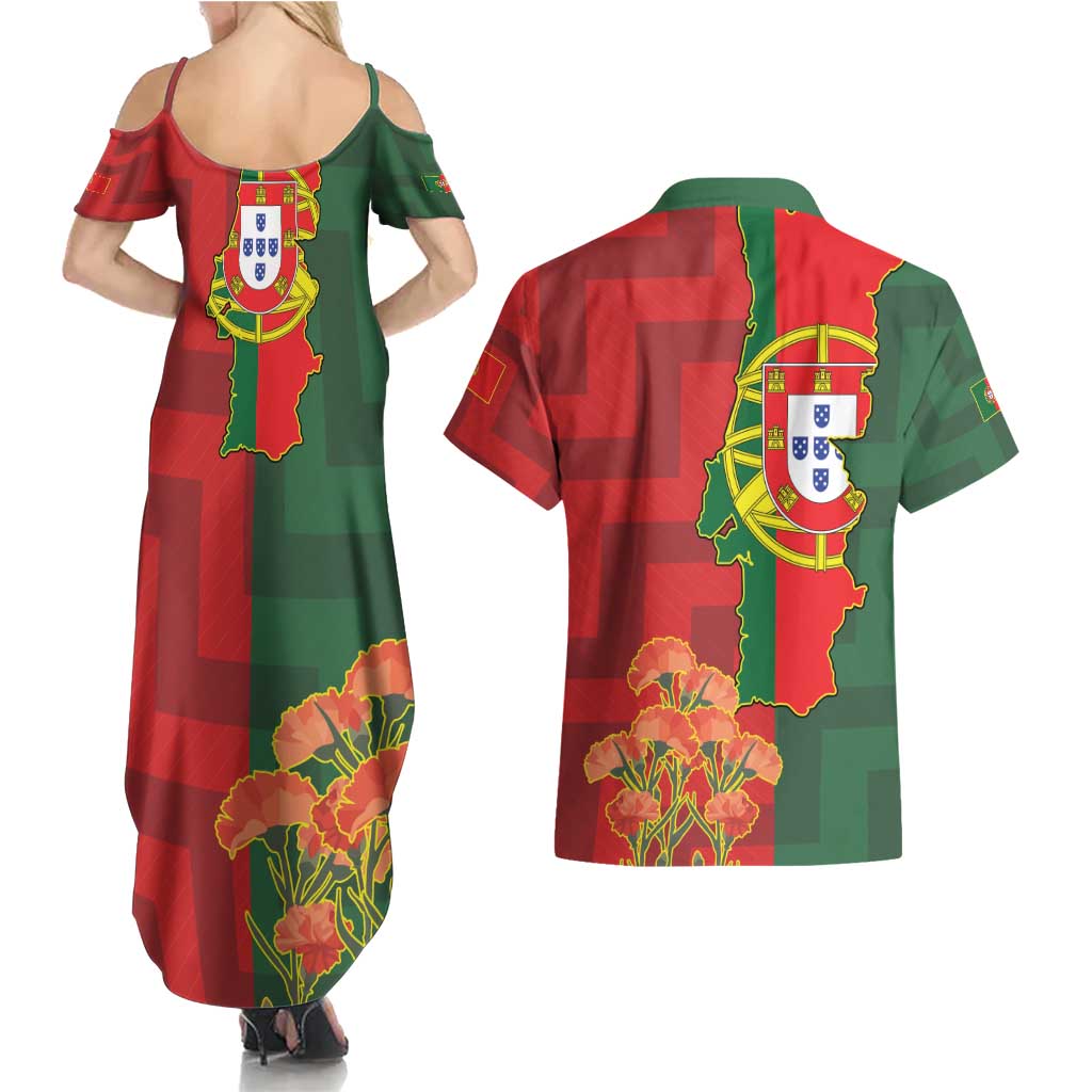 Portugal Day 10th June Couples Matching Summer Maxi Dress and Hawaiian Shirt Luis de Camoes Dia da Portugal