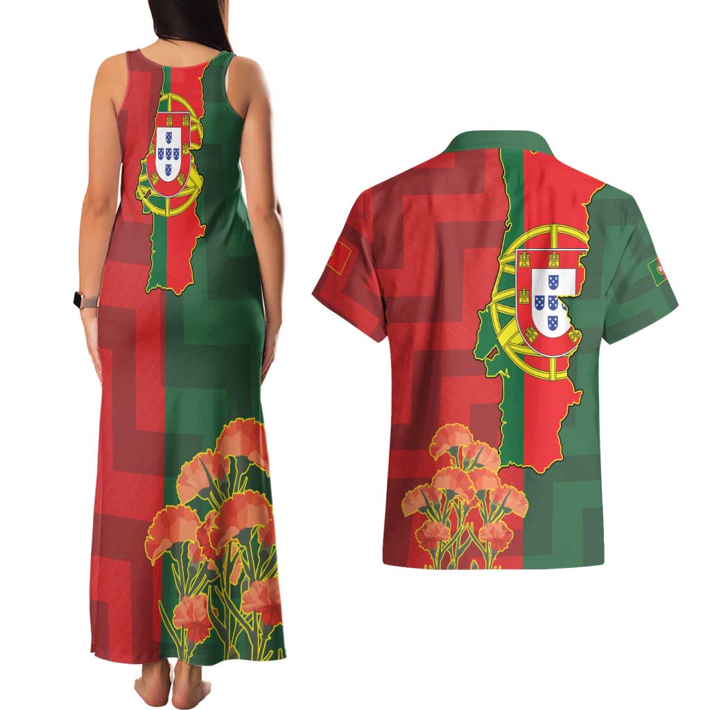Portugal Day 10th June Couples Matching Tank Maxi Dress and Hawaiian Shirt Luis de Camoes Dia da Portugal