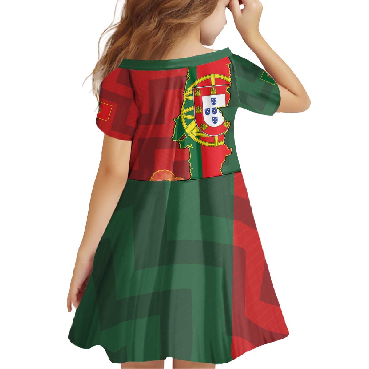 Portugal Day 10th June Family Matching Off The Shoulder Long Sleeve Dress and Hawaiian Shirt Luis de Camoes Dia da Portugal