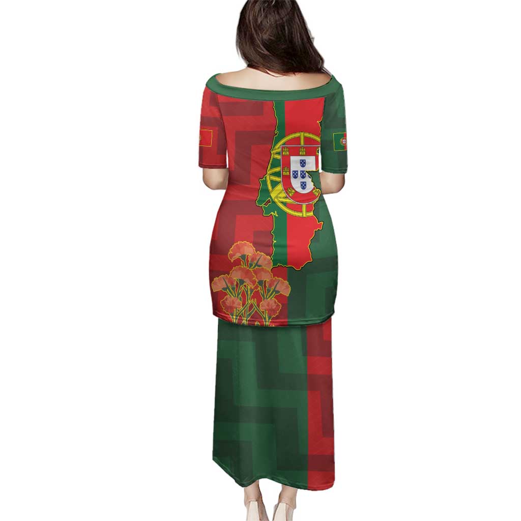 Portugal Day 10th June Family Matching Puletasi and Hawaiian Shirt Luis de Camoes Dia da Portugal