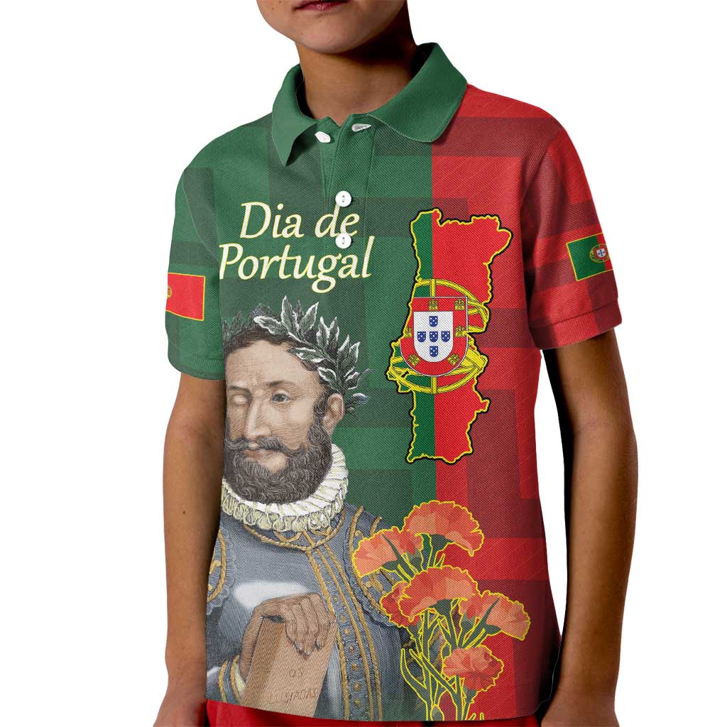 Portugal Day 10th June Kid Polo Shirt Luis de Camoes Dia da Portugal