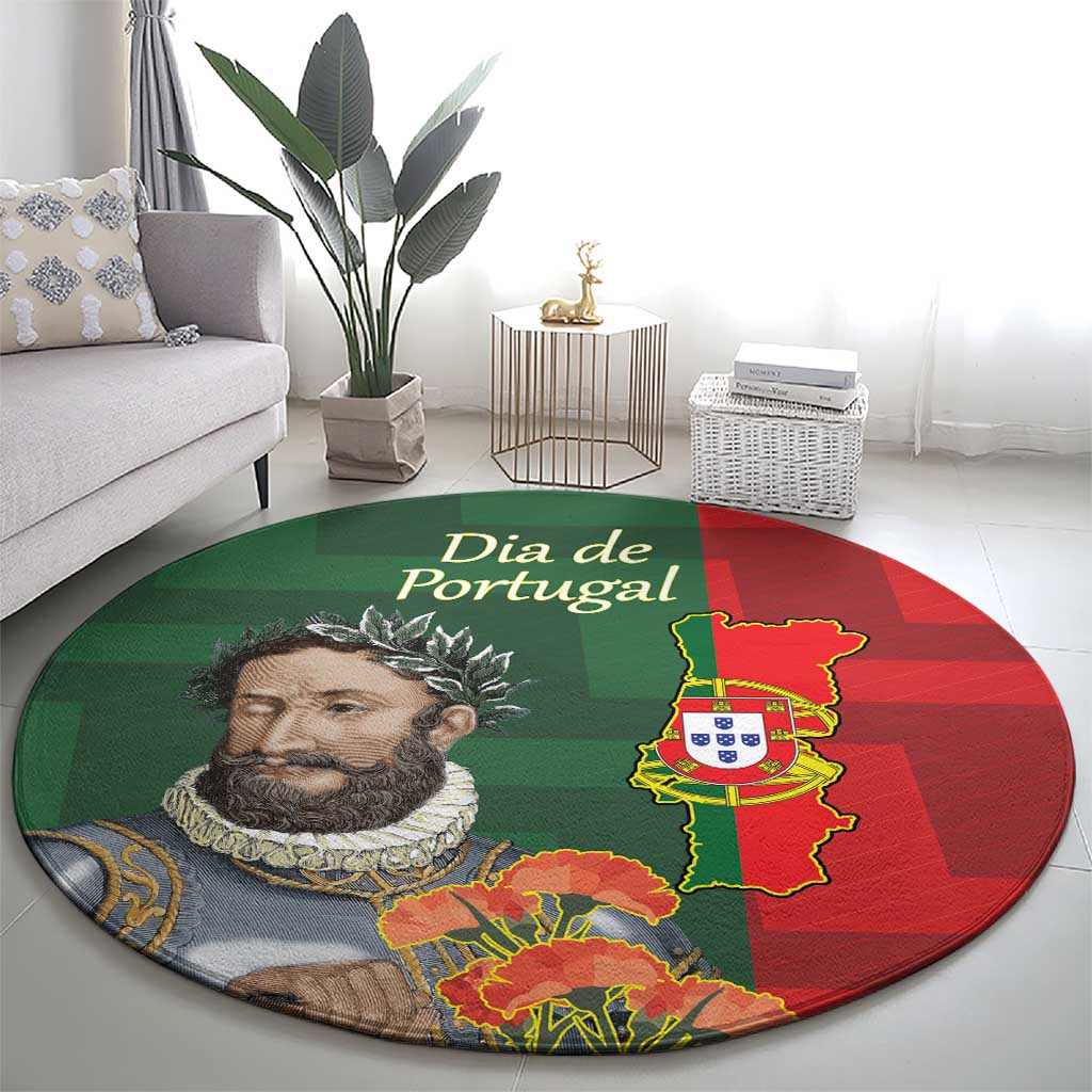 Portugal Day 10th June Round Carpet Luis de Camoes Dia da Portugal