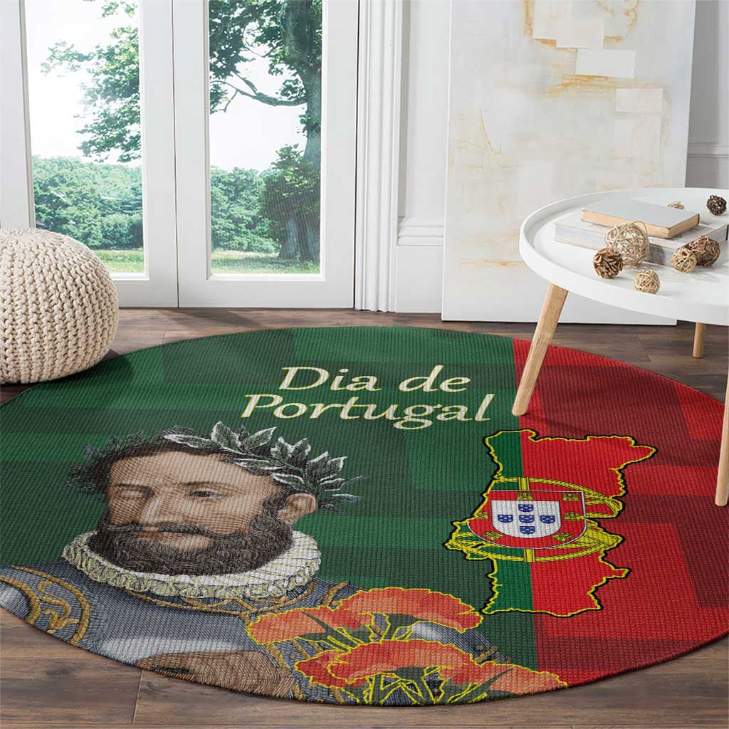 Portugal Day 10th June Round Carpet Luis de Camoes Dia da Portugal