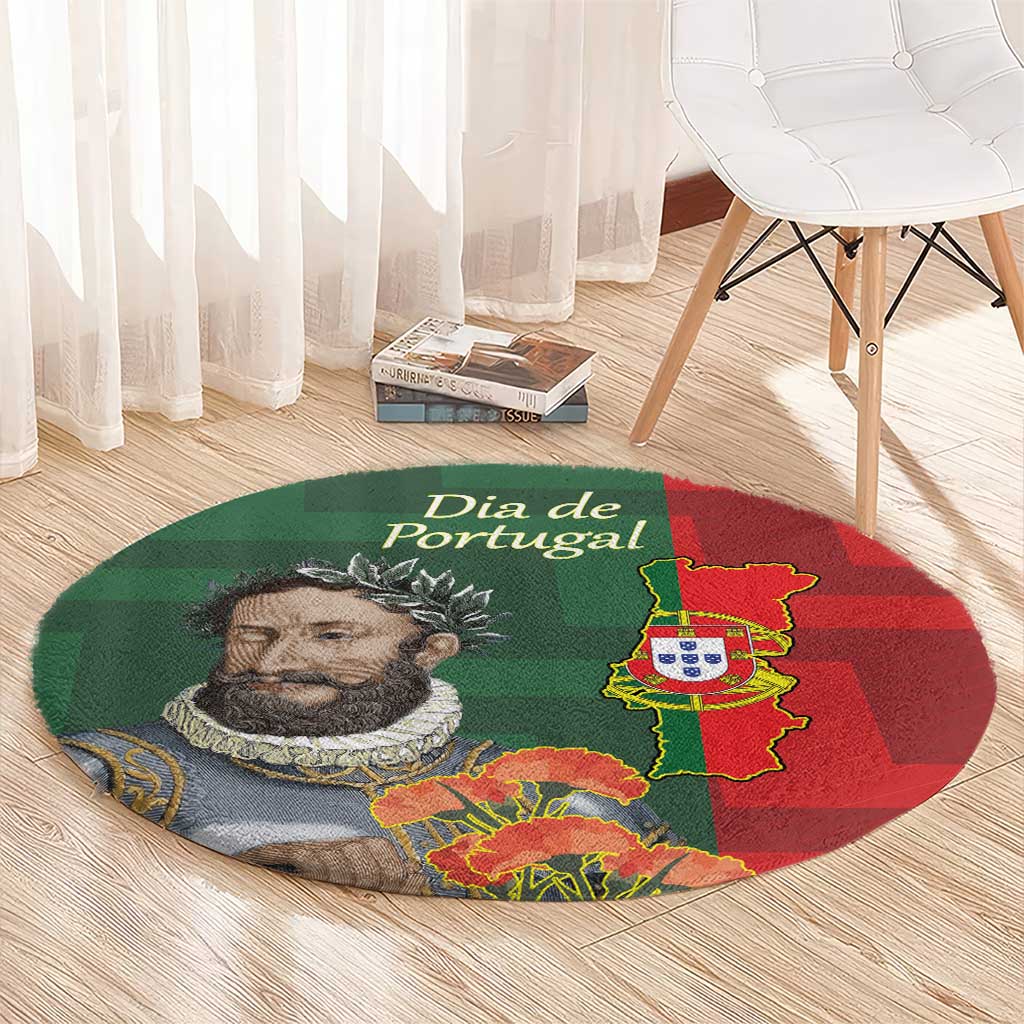 Portugal Day 10th June Round Carpet Luis de Camoes Dia da Portugal