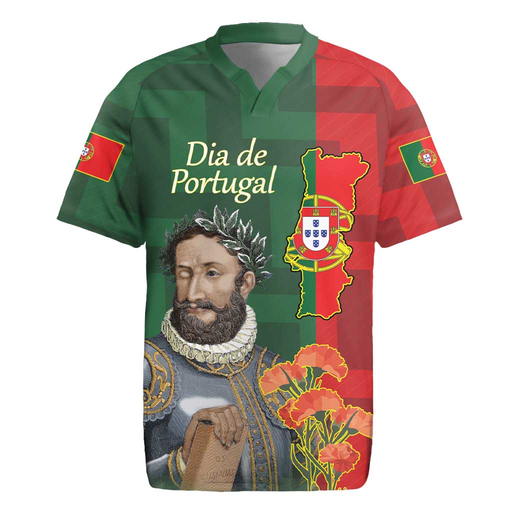 Portugal Day 10th June Rugby Jersey Luis de Camoes Dia da Portugal