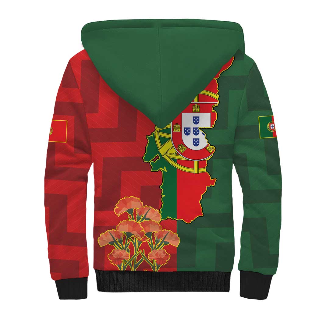 Portugal Day 10th June Sherpa Hoodie Luis de Camoes Dia da Portugal