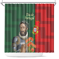 Portugal Day 10th June Shower Curtain Luis de Camoes Dia da Portugal