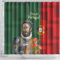 Portugal Day 10th June Shower Curtain Luis de Camoes Dia da Portugal