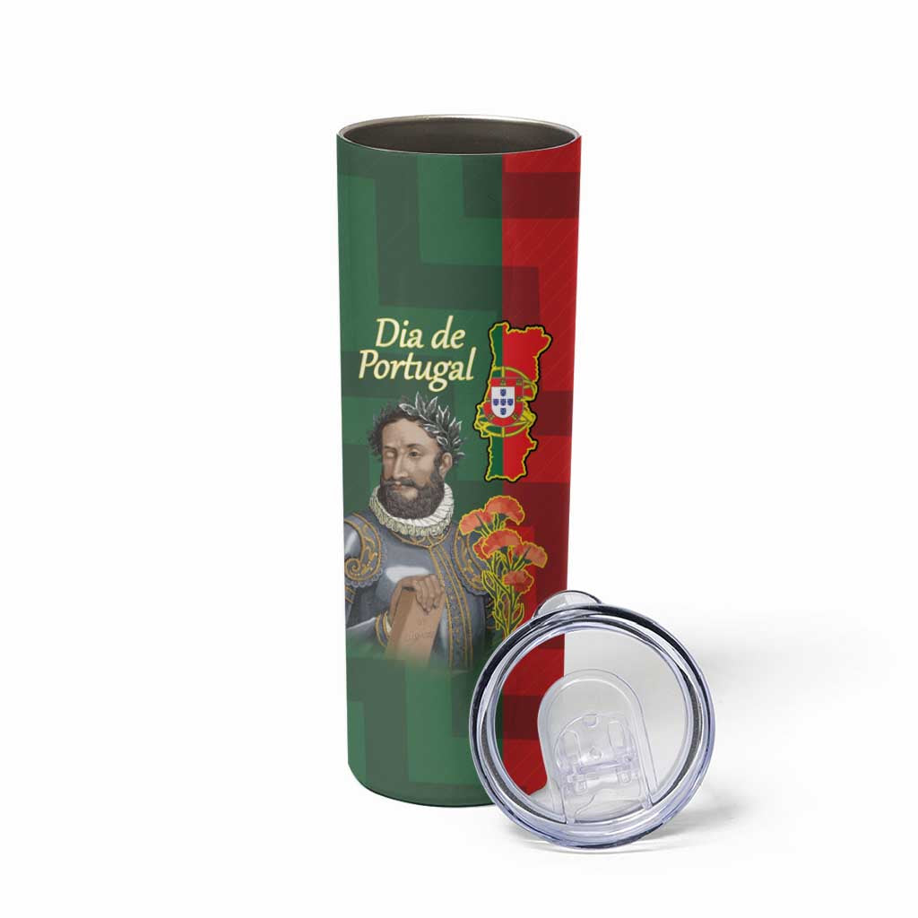 Portugal Day 10th June Skinny Tumbler Luis de Camoes Dia da Portugal