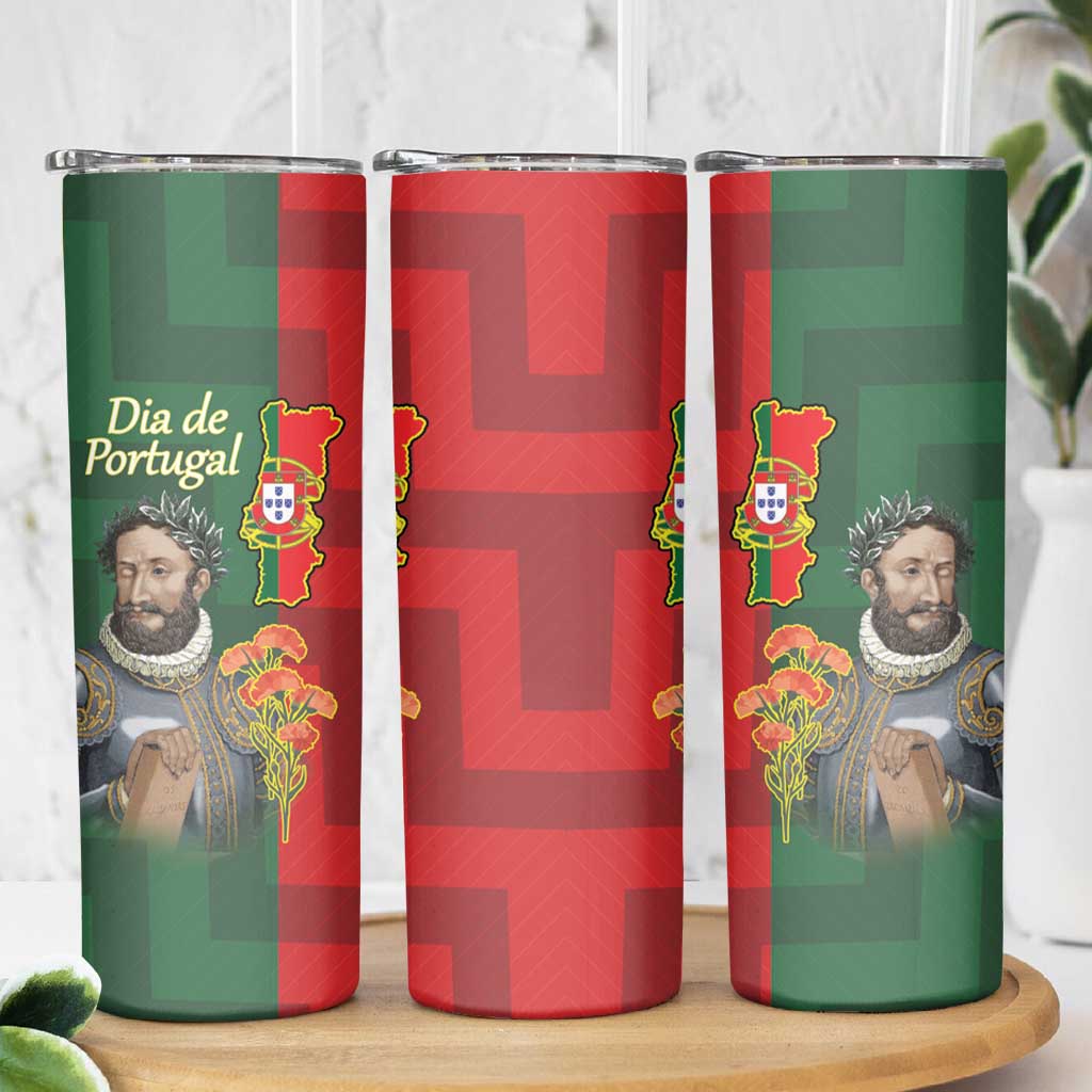 Portugal Day 10th June Skinny Tumbler Luis de Camoes Dia da Portugal