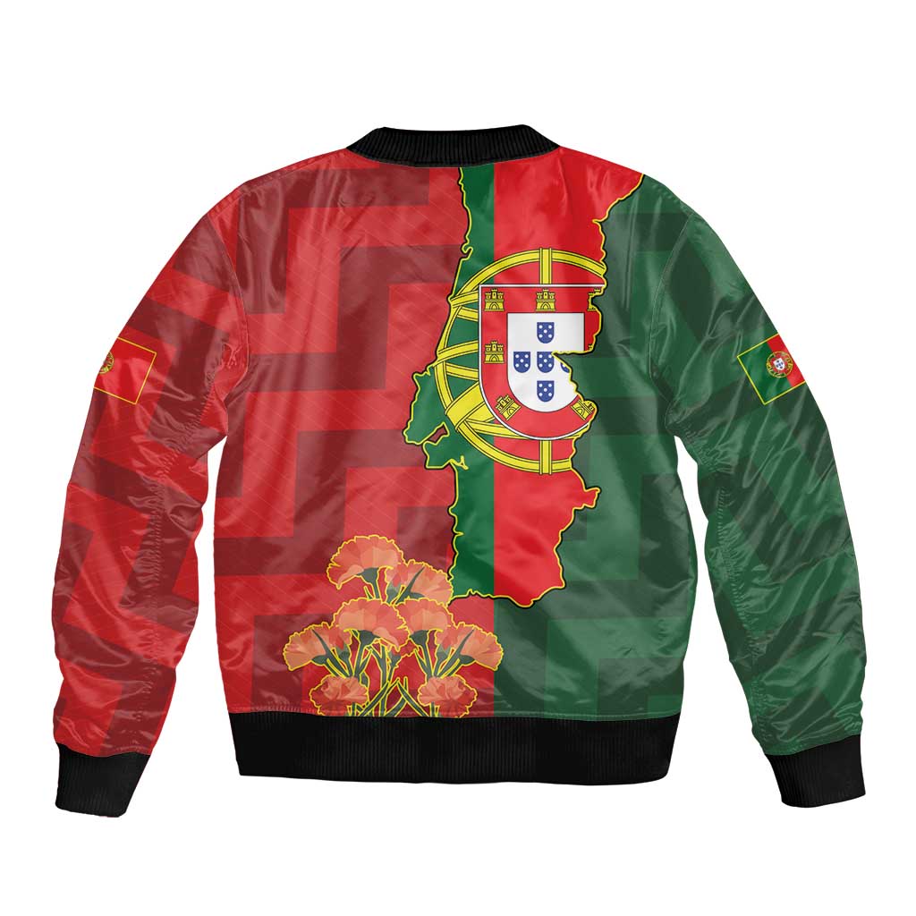 Portugal Day 10th June Sleeve Zip Bomber Jacket Luis de Camoes Dia da Portugal
