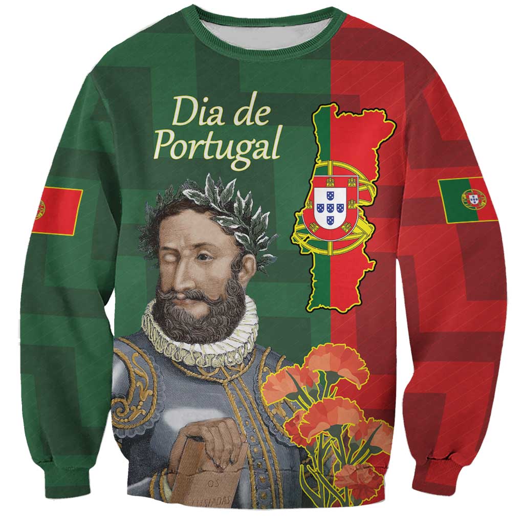 Portugal Day 10th June Sweatshirt Luis de Camoes Dia da Portugal