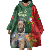 Portugal Day 10th June Wearable Blanket Hoodie Luis de Camoes Dia da Portugal
