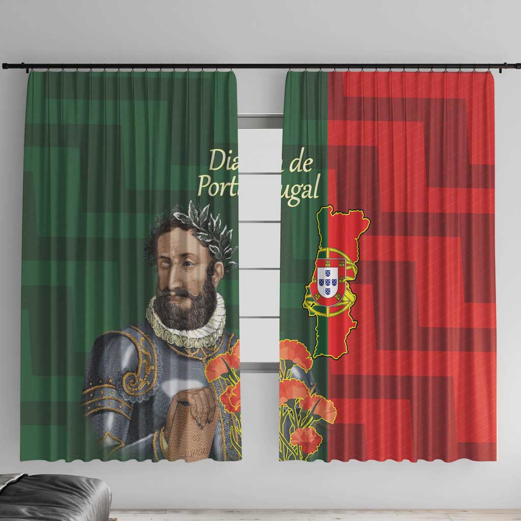 Portugal Day 10th June Window Curtain Luis de Camoes Dia da Portugal