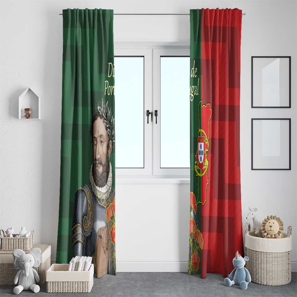 Portugal Day 10th June Window Curtain Luis de Camoes Dia da Portugal