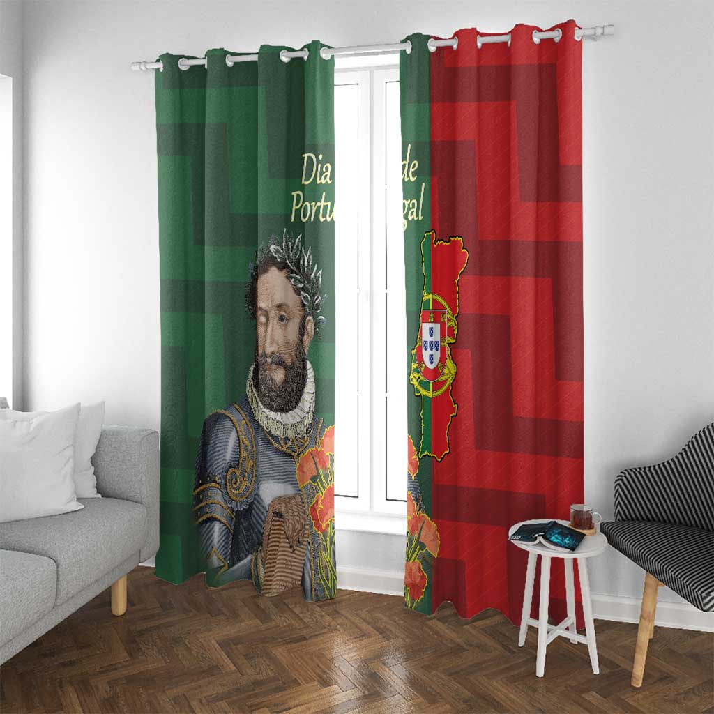 Portugal Day 10th June Window Curtain Luis de Camoes Dia da Portugal