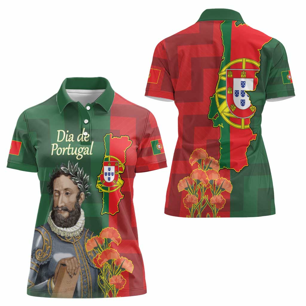 Portugal Day 10th June Women Polo Shirt Luis de Camoes Dia da Portugal