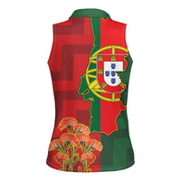 Portugal Day 10th June Women Sleeveless Polo Shirt Luis de Camoes Dia da Portugal